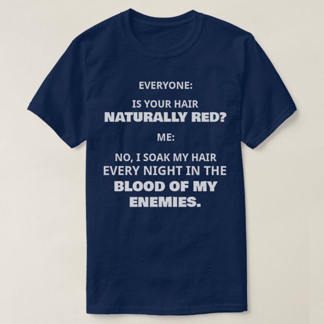 NATURALLY RED T-Shirt (Design Front)