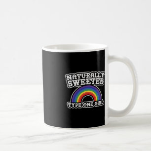 Naturally Sweeter Type One Girl Diabetes Awarenes Coffee Mug