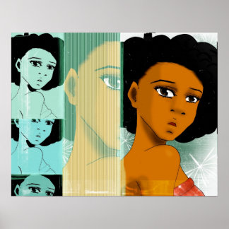 Naturally Teal Poster