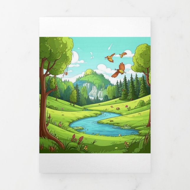 Nature 15. Tri-Fold card (Cover)