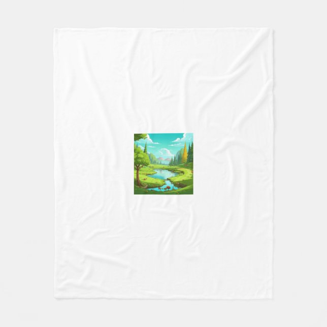 Nature 18. fleece blanket (Front)