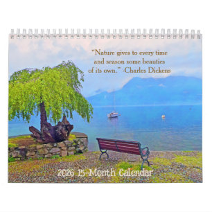 Nature /2026 15-Month Calendar