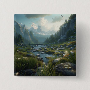 Nature 21. 15 cm square badge