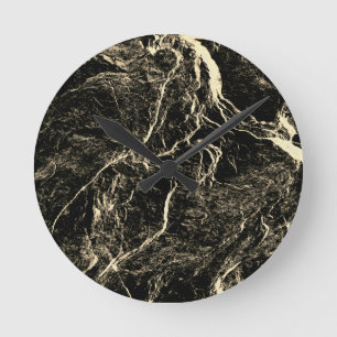 Nature Abstract Round Clock