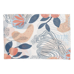 Nature Abstract Shapes Seamless Pattern Pillowcase