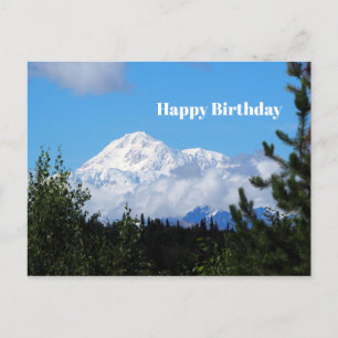 Nature Alaska Denali Scenery Photo Birthday Postcard