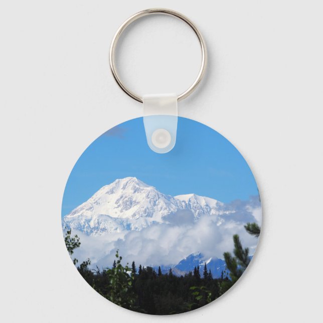 Nature Alaska Denali Scenery Photo Key Ring (Front)
