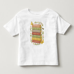 Nature and Book Lover Botanical Stack Toddler T-Shirt