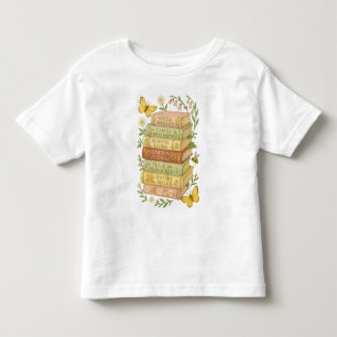 Nature and Book Lover Botanical Stack Toddler T-Shirt