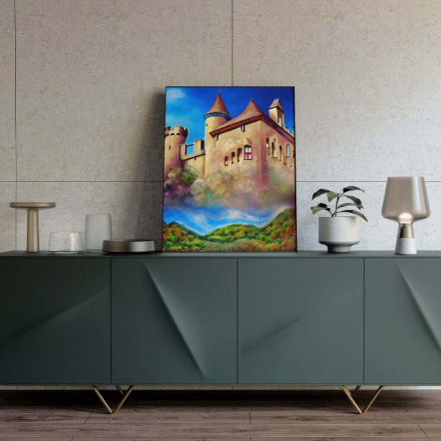 Nature and Castle Painting Poster  (Creator Uploaded)