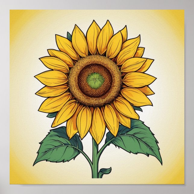 Nature and Floral Wall Art, Serene Botanical Prin Poster (Front)