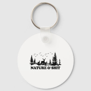 Nature And Funny Camp Lake Cabin Hiking Camping  Key Ring