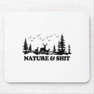 Nature And Funny Camp Lake Cabin Hiking Camping Mouse Mat