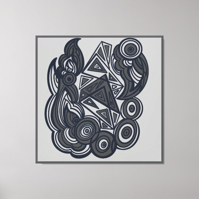 Nature and Geometry Harmony Canvas Print (Front)