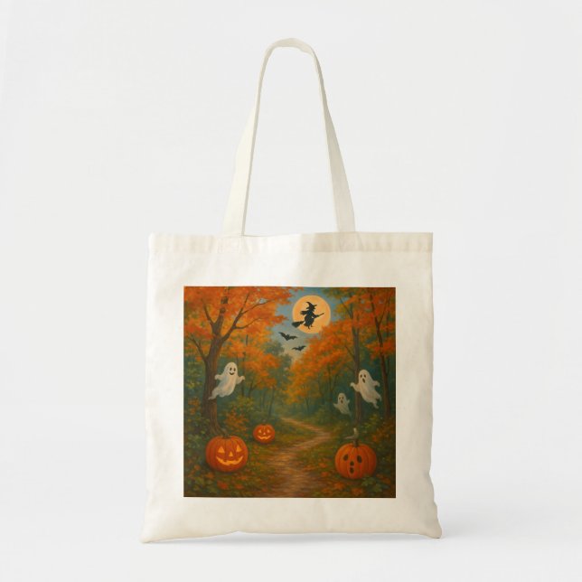 Nature and Halloween Tote Bag (Front)