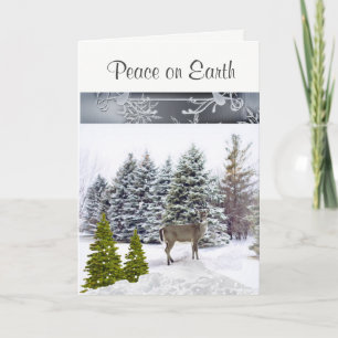 Nature and Wildlife Peace on Earth Greeting Card