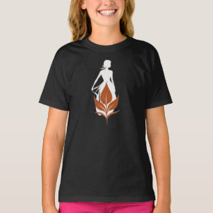 Nature and Woman Silhouette Elegant Feminine Art  T-Shirt