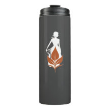 Nature and Woman Silhouette Elegant Feminine Art