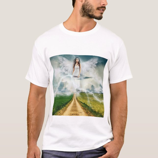 nature angel  in field T-Shirt (Front)