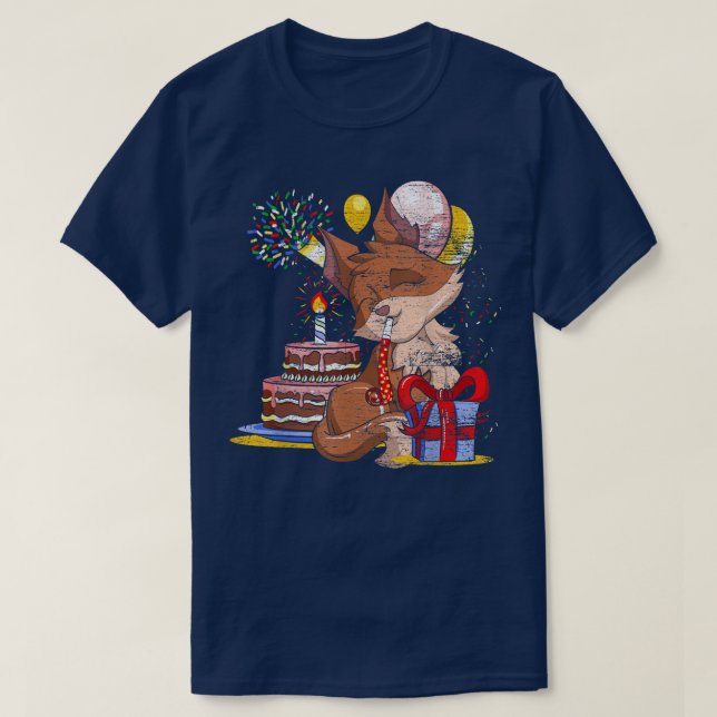 Nature Animal Forest Animal Lover Birthday Party C T-Shirt (Design Front)