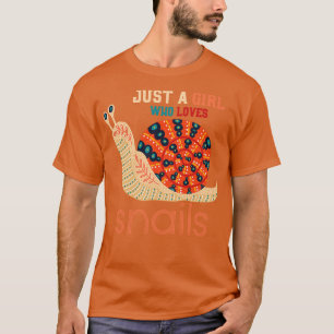 Nature Animal Lover Girl Gift Garden Snail T-Shirt