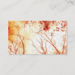 nature art business card template autumn trees