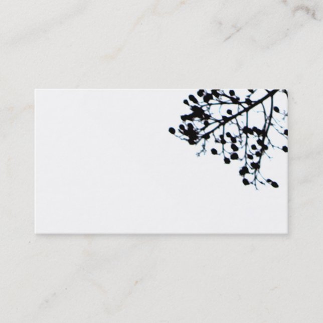 nature art business card template simple elegant (Front)