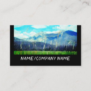 nature art mountain landscape scenic country business card
