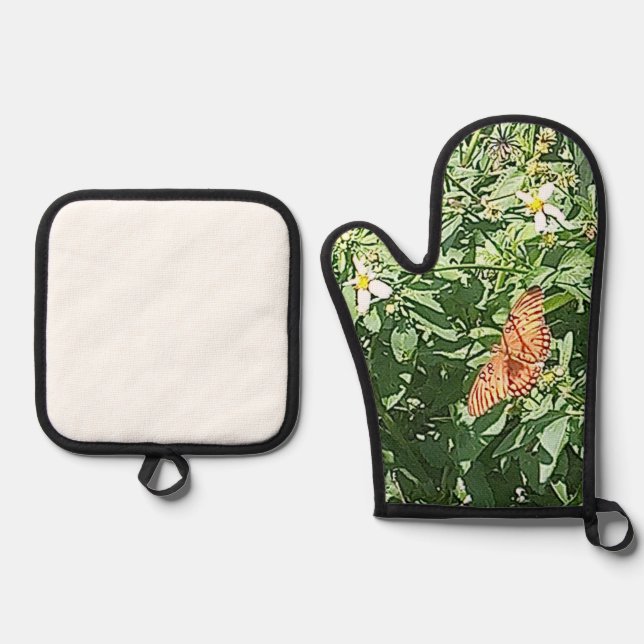 Nature At It's Best Oven Mitt & Pot Holder Set (Front)