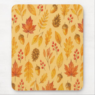 Nature autumn pattern mouse mat