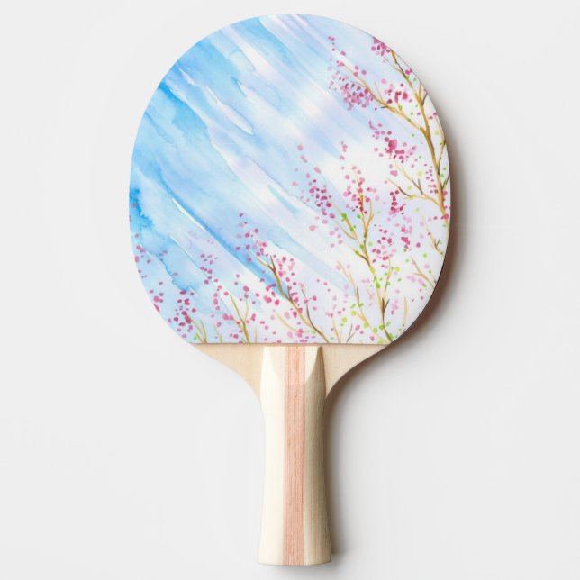 Nature background ping pong paddle (Front)