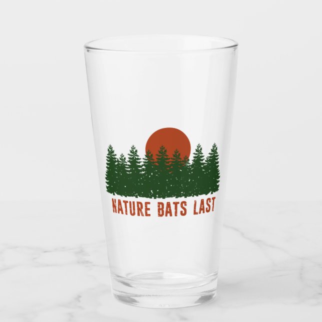 Nature Bats Last Trees Glass (Front)