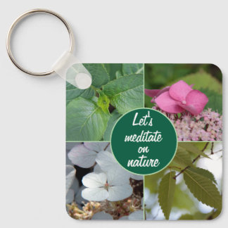 nature beautiful spring flowers leaves joy key ring