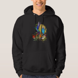 Nature Bird Animal Birdwatching Fullmoon Bird Hoodie