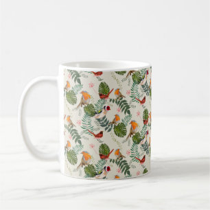 Nature Bird Pattern - Ornithology Gift cute summer Coffee Mug