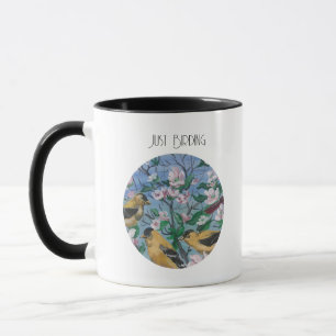 Nature Bird Watcher Yellow Finch Mug