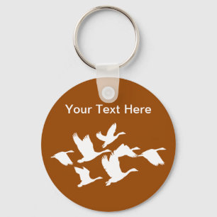 Nature Birds In Flight Key Ring