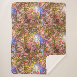  Nature blooms flowers light bloom sun Sherpa Blanket