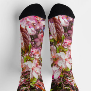 Nature blooms Heart in flowers Gentle blooms Socks