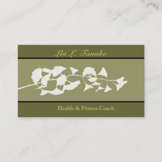 Nature Branch Asian Flare Ginkgo Business Card