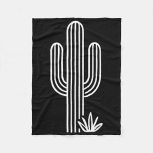 Nature Cacti Cute Western Desert Plant Saguaro Cac Fleece Blanket