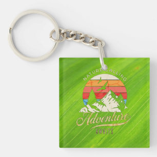 Nature Calling   Mountain Adventure Awaits  Key Ring