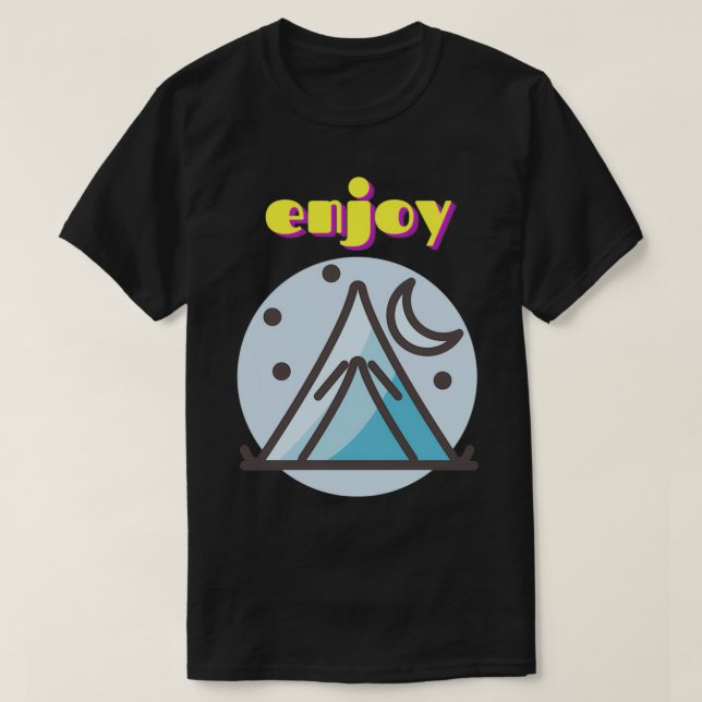 Nature Camping Outdoors Enjoy Triblend T-Shirt (Design Front)
