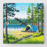 Nature Camping Themed Tent in the Woods