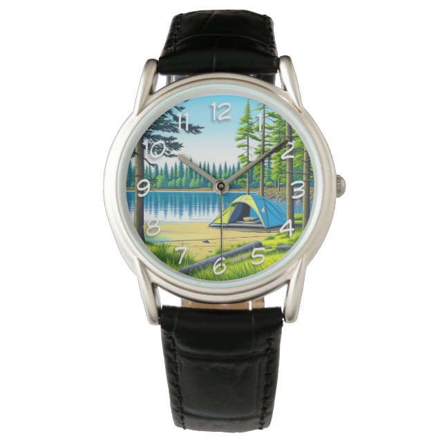 Nature Camping Themed Tent in the Woods Watch (Front)