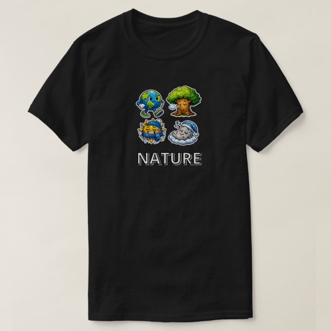 Nature Characters T-Shirt (Design Front)