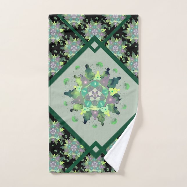 Nature Child Mandala Pattern Bath Towel Set (Hand Towel)