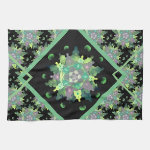 Nature Child Mandala Pattern Tea Towel