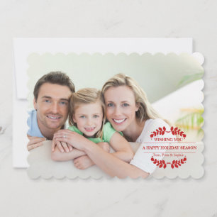 Nature Christmas Holiday Photo Card