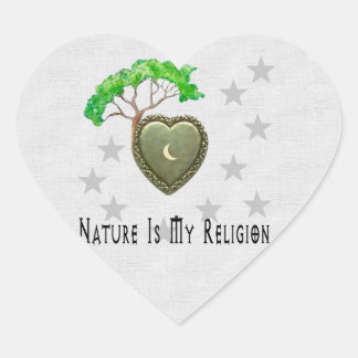 Nature Church Heart Sticker